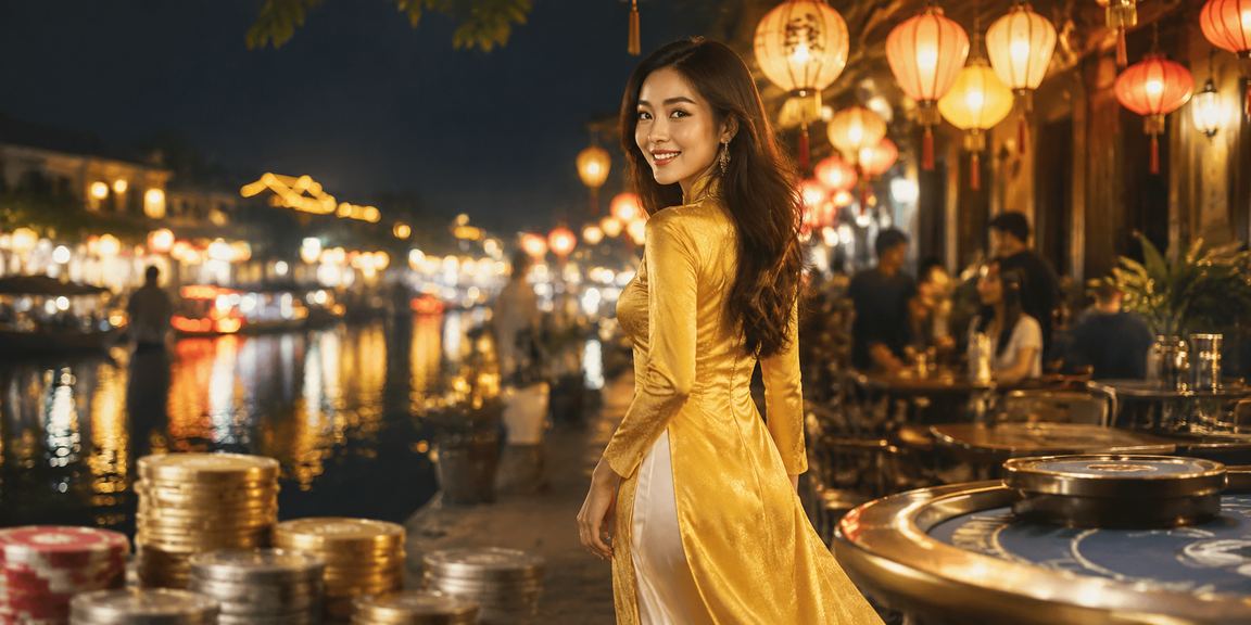 Hội An với áo dài trong bối cảnh thể thao và giải thưởng trực tuyến