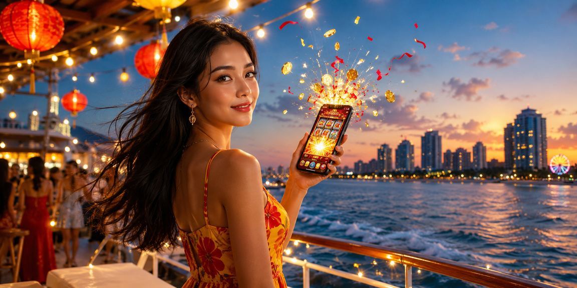 Bãi biển Phú Quốc với bối cảnh slot game và truy cập cược di động